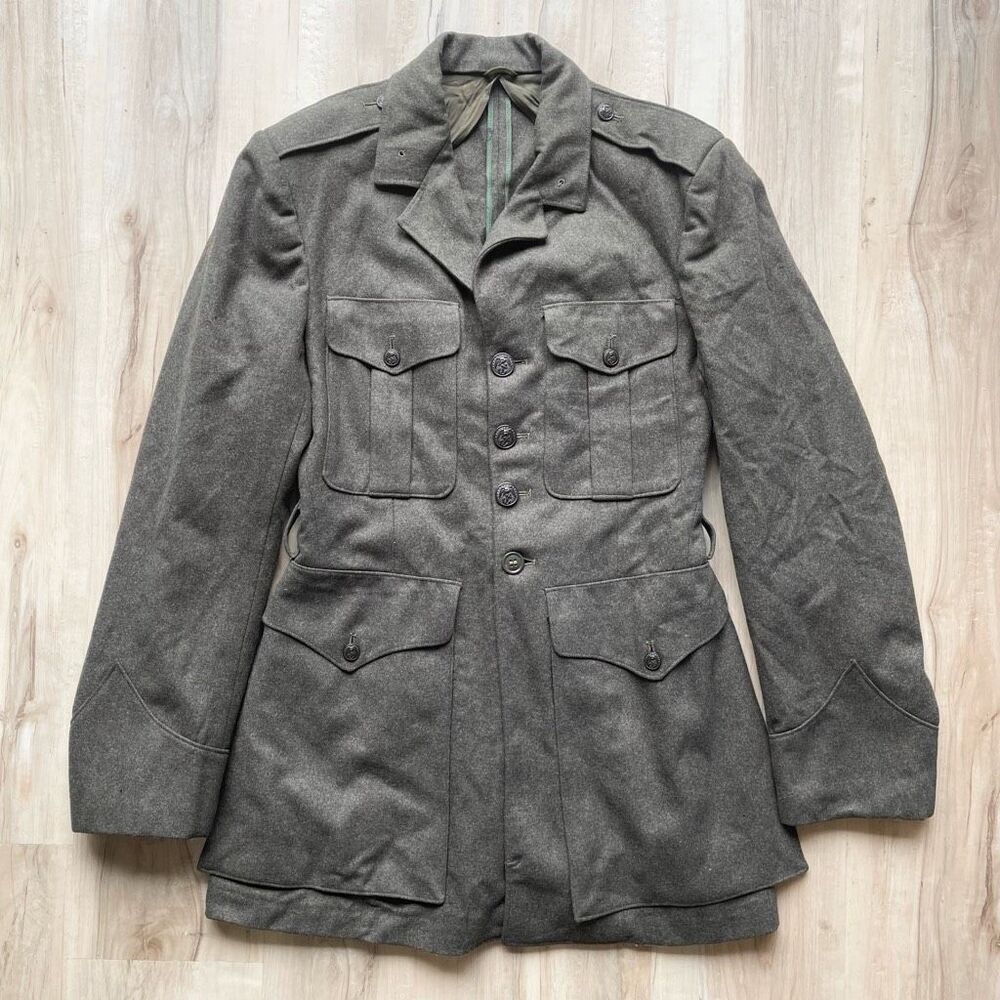 Vintage 60s USMC Marine Corps Wool Uniform Jacket size 36L‎ Vietnam Era